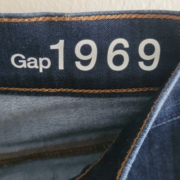 Vtg GAP 1969 legging jean zipper detailed denim Women's size 6R. Blue jean. - Picture 8 of 10